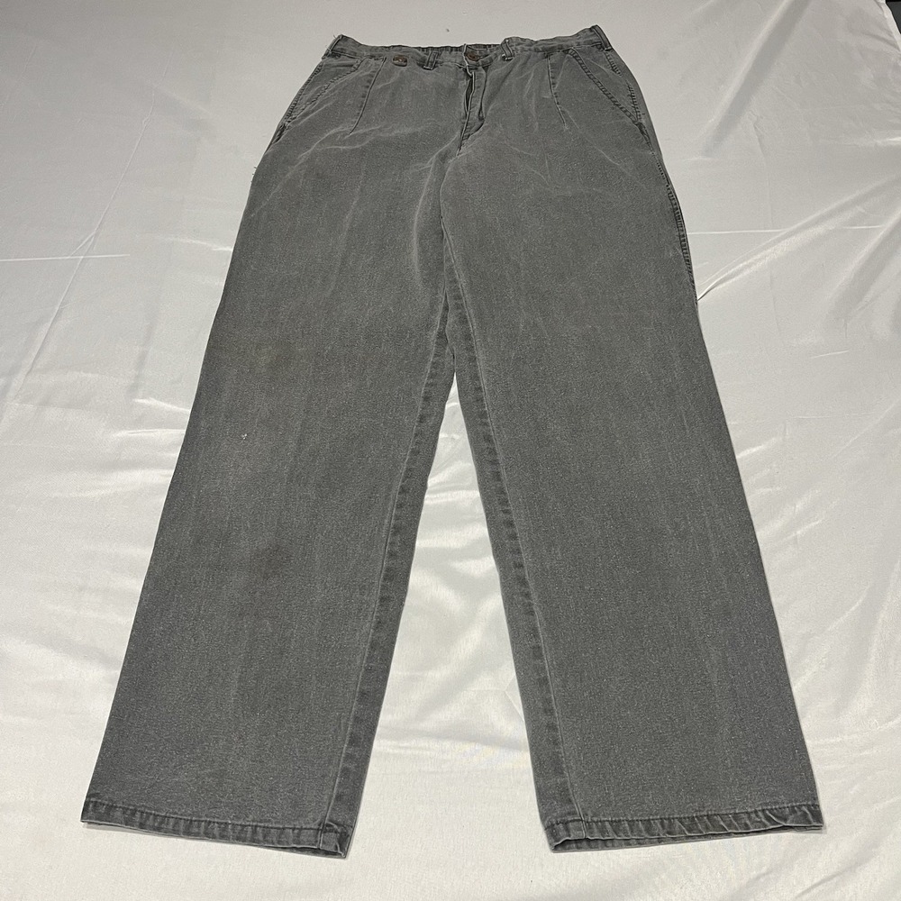 Vintage Baxter Twill Pants Men's Fits Size 28x30 Gray Grunge Gorp 90s Skater